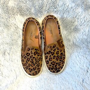 Cat & Jack Leopard Print Slip on Sneakers 13